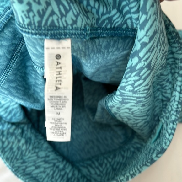 Athleta Ultimate Stash Textured 7/8 Tight Leggings Stash Pocket Size Medium - Picture 7 of 10